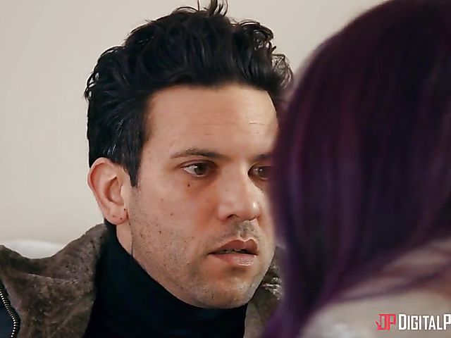 Hard DP threesome with tattooed money hungry woman Monique Alexander