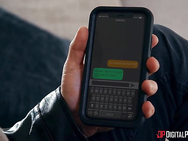 Hard DP threesome with tattooed money hungry woman Monique Alexander