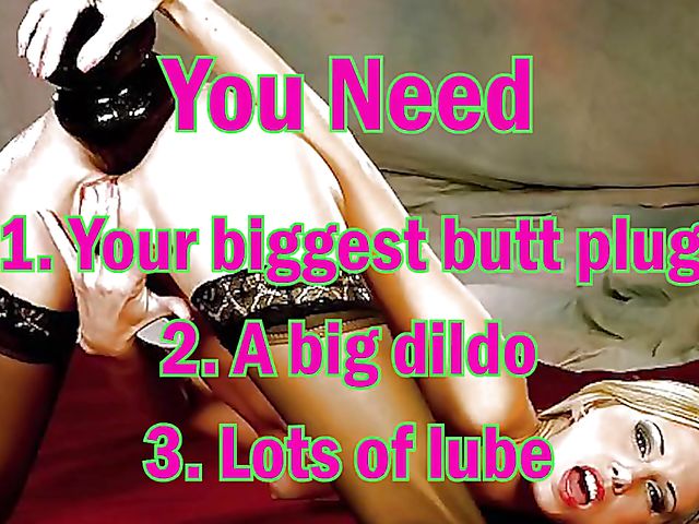 Solo anal toys compilation with lots of butt plugs and dildos