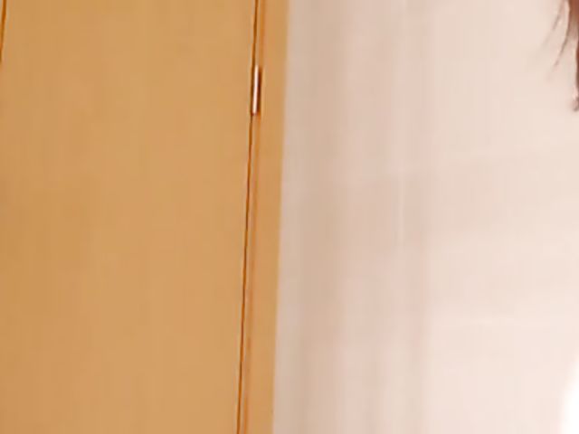 Shaved Japanese amateur rides her dildo in the bathroom