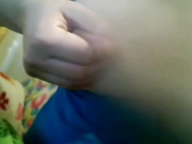 Busty amateur and her huge lactating tits