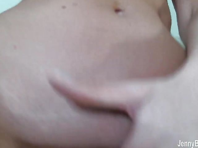 Jerk off encouragement with slim beauty Jenny Blighe who loves masturbating with you