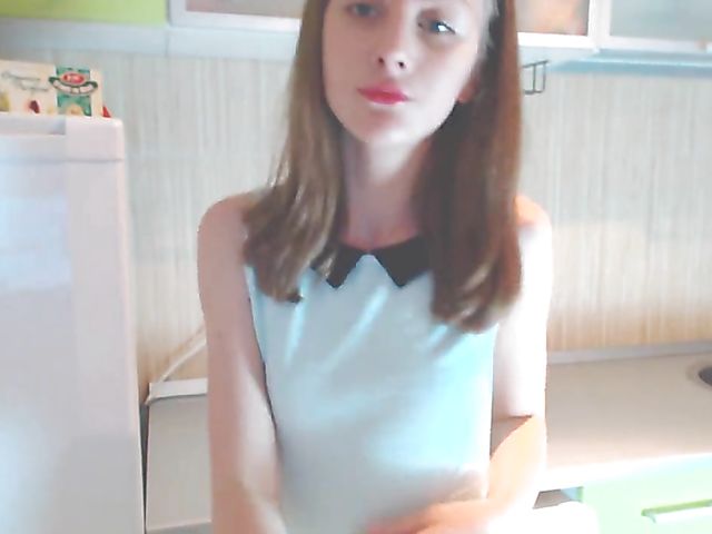 Lolita Star - Skinny small tits teen amateur masturbating in the kitchen