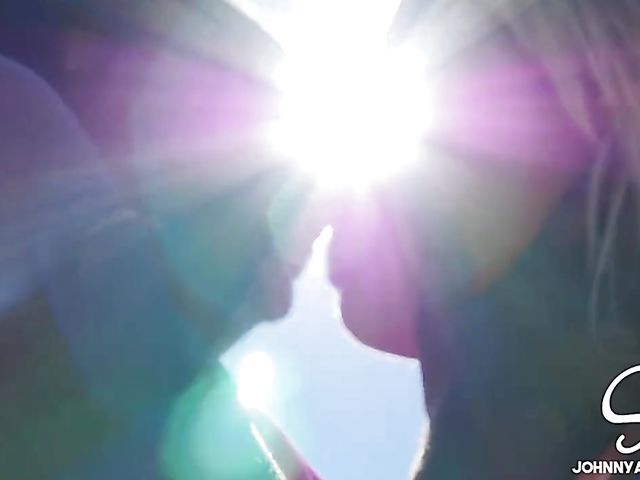 Outdoor interracial pool threesome with Chanell Heart and Kissa Sins