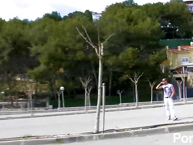 Beach anal with French blonde Milky Cooper