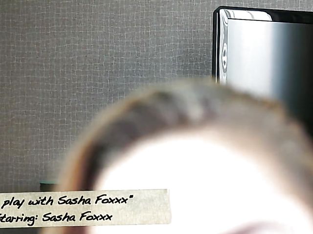 Edging handjob and cum fountain POV with Sasha Foxxx