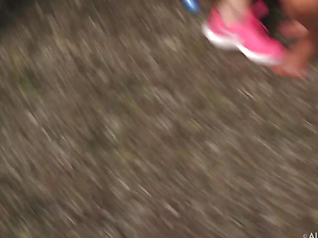 Outdoor pussy insertions with skinny girls Kate Sin and Lola Spirit BTS