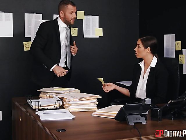 Desiree Dulce - Hot brunette fuck in the bedroom with her lucky husband