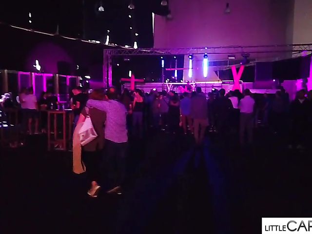 Porn on stage shows in Athens shot by Little Caprice