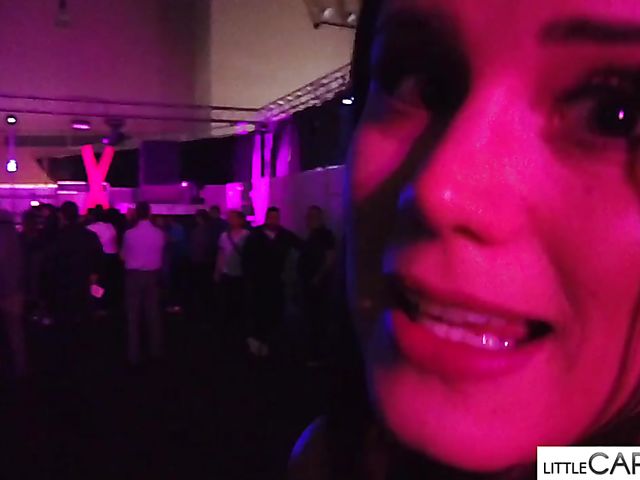 Porn on stage shows in Athens shot by Little Caprice