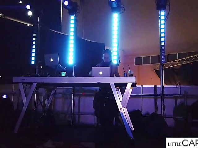 Porn on stage shows in Athens shot by Little Caprice