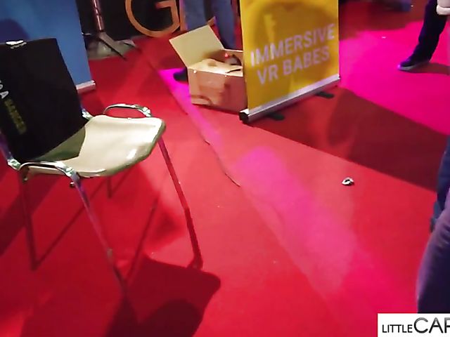 Porn on stage shows in Athens shot by Little Caprice