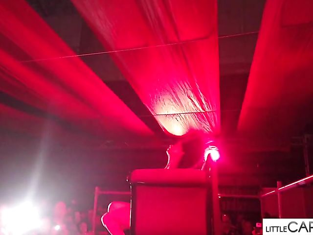 Porn on stage shows in Athens shot by Little Caprice