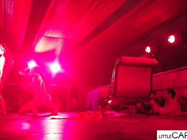 Porn on stage shows in Athens shot by Little Caprice