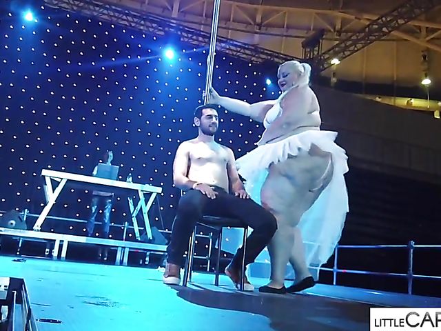 Porn on stage shows in Athens shot by Little Caprice