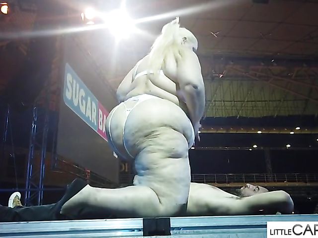 Porn on stage shows in Athens shot by Little Caprice