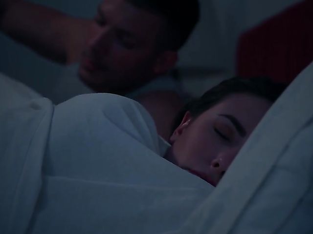 Casey Calvert - Stressed out brunette DP in the bedroom