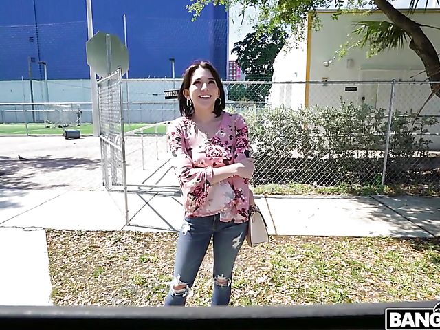 Sexy chick from Miami Riley Jean gets picked up and fucked on the bus