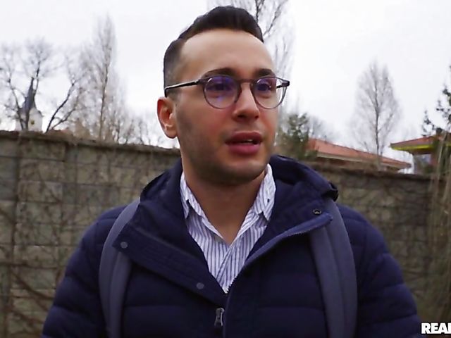 Lucky nerd Raul Costa fucks college slut Sofia The Bum