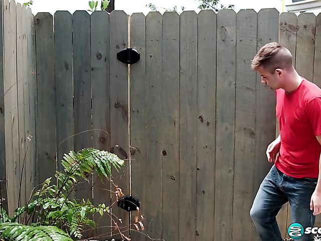 Peeping Tom loves Nyx Monroe's huge natural tits