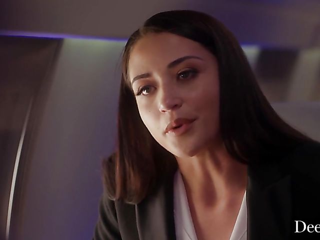 Businesswoman with big naturals Angela White gets fucked in the ass