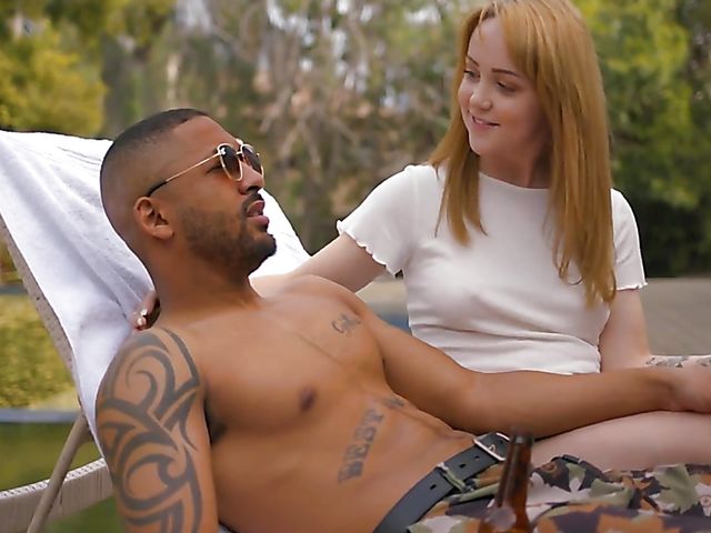 Nikole Nash & Dillon Cox - Red head teen interracial pleasure