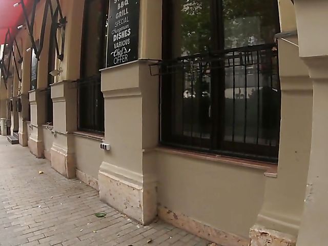 POV blonde with big fake tits Kyra Hot gets boned