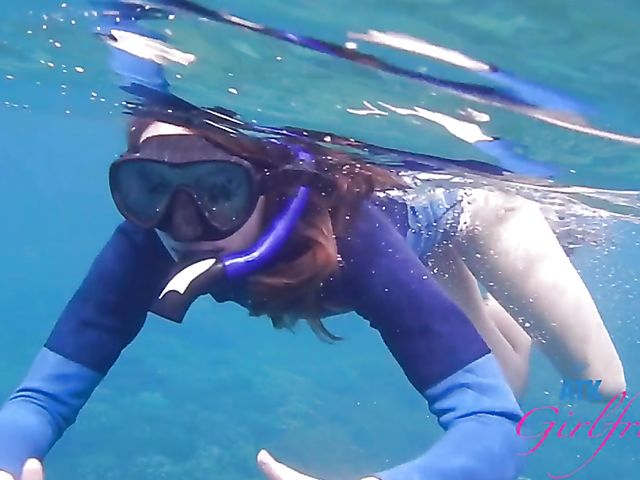ATK Girlfriends - Aften Opal snorkeling and fucking