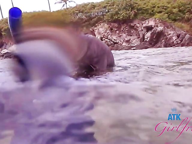 ATK Girlfriends - Aften Opal snorkeling and fucking