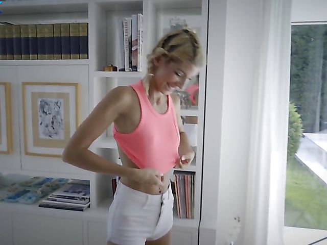 Teen skinny slut in fishnets Missy Luv doing it with Erik Everhard