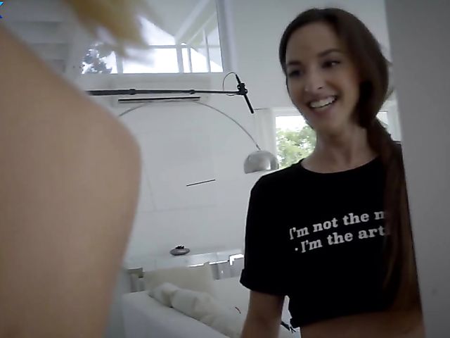 Teen skinny slut in fishnets Missy Luv doing it with Erik Everhard