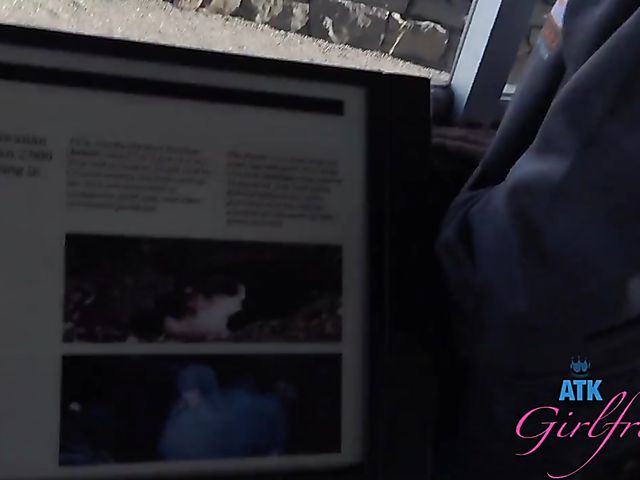 A day outside with naughty girlfriend Aften Opal flashing tits and polishing a cock POV at home afterward