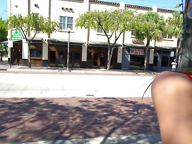 Glasses teen outdoor pounding on the balcony with Dani Blu