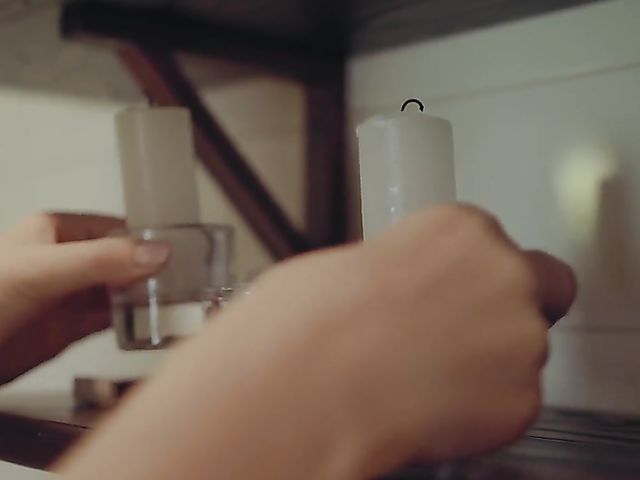 Met Art blonde babe Nikki Hill makes pizza and masturbates in the kitchen