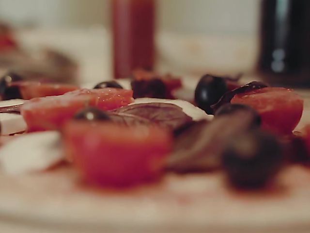 Met Art blonde babe Nikki Hill makes pizza and masturbates in the kitchen