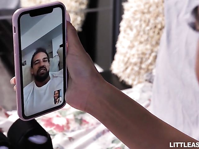 White on asian threesome with two petite sluts Lulu Chu and Jada Kai