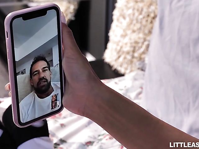 White on asian threesome with two petite sluts Lulu Chu and Jada Kai