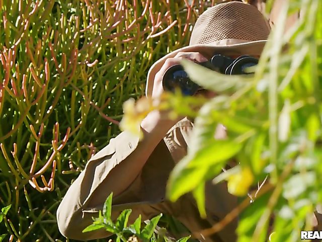 Yoga MILF in pink pants Dana Dearmond fucks the hunter