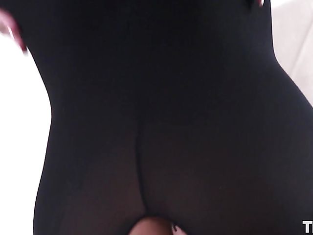 The Life Erotic - Crystal A playing with kegel balls and vacuuming her clit in a black bodystocking