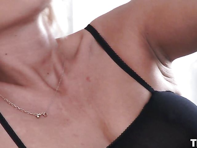 The Life Erotic - Crystal A playing with kegel balls and vacuuming her clit in a black bodystocking