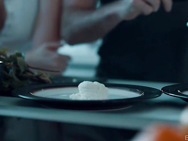 Standing fuck in the kitchen with Alison Rey and James Deen