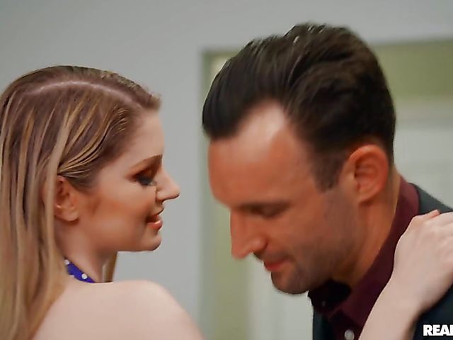 Sneaky kitchen sex with big boob babe Bunny Colby