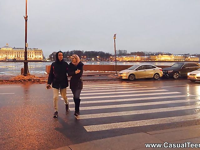 Anna Krowe - Casual teen sex with a russian blonde with glasses