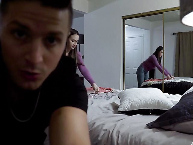 Chanel Preston - Stepmom and son fuck on spycam in the bedroom