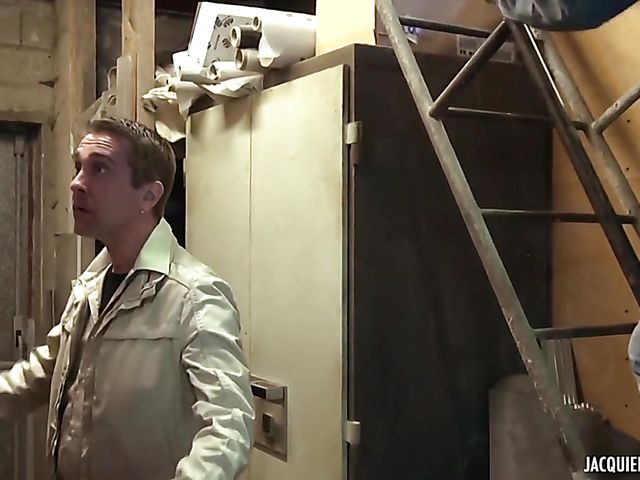 French slut Rachel Evil fucks a car mechanic in the garage