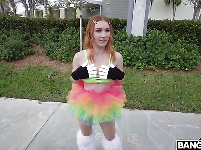 Crazy van fuck for cash in Miami with redhead slut Opal Essex