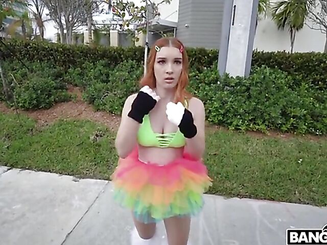Crazy van fuck for cash in Miami with redhead slut Opal Essex