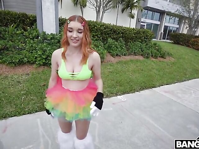 Crazy van fuck for cash in Miami with redhead slut Opal Essex