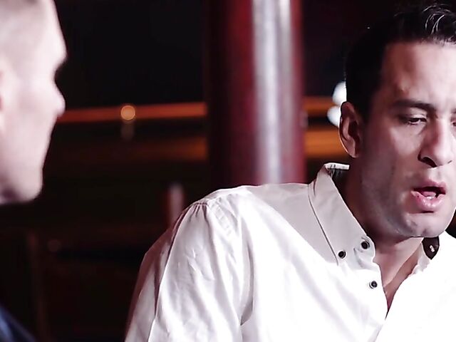 Big titty Anissa Kate DP in a sexy black dress