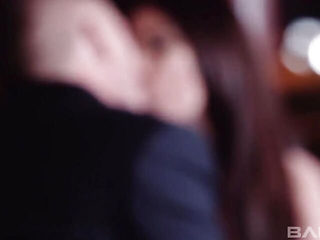 Big titty Anissa Kate DP in a sexy black dress